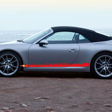 Side 911 Doors Stripes Kit Decal Sticker for Porsche 911 Carrera 3