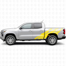 Jagged Door & Bedside Vinyl Stripes for Chevrolet Colorado 3rd Gen 2023-2026_3