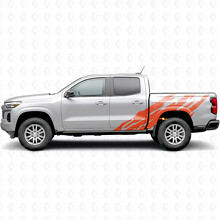 Jagged Door & Bedside Vinyl Stripes for Chevrolet Colorado 3rd Gen 2023-2026_4