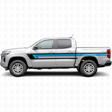 Retro Upper Beltline Door & Bedside Vinyl Stripes for Chevrolet Colorado 3rd Gen 2023-2026_2