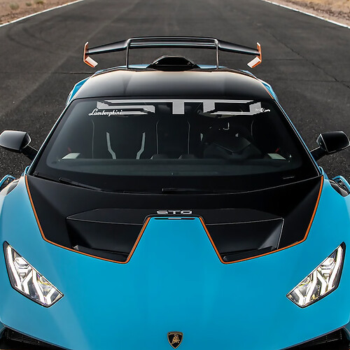 Windshield STO logo Lambo Vinyl Decal Sticker Graphics for Lamborghini STO 2