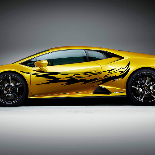 Lightning Tribal Side Racing Vinyl Decal Sticker Graphics for Lamborghini Huracan Evo