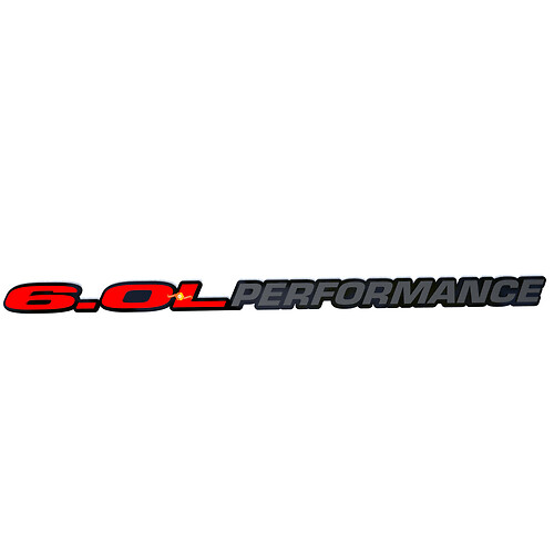 6.0 Performance Hood Badge Emblem 3D Badge for Dodge Ram Powerstroke Truck 6.0L 1