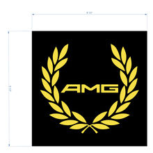 AMG Racing Wreath Decal Sticker logo to cover the distronic for Mercedes Benz 4matic S63 C63S 2