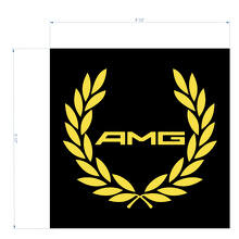 AMG Racing Wreath Decal Sticker logo to cover the distronic for Mercedes Benz 4matic S63 C63S 2