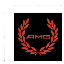 AMG Racing Wreath Decal Sticker logo to cover the distronic for Mercedes Benz 4matic S63 C63S 3