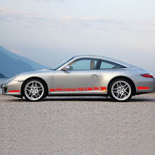 Side Rocker Panel Racing Stripes Decal Sticker 4 for Porsche Carrera 4S 3