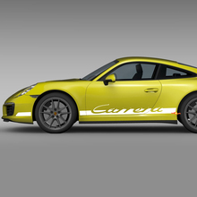 Side Rocker Panel Racing Stripes Decal Sticker for Porsche Carrera 3