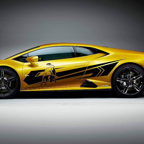 Bull Side Stripes Graphics Racing Vinyl Decal Sticker Graphics for Lamborghini Huracan Evo