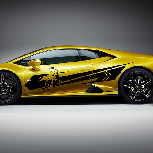 Side Stripes Graphics Racing Vinyl Decal Sticker Graphics for Lamborghini Huracan Evo 1