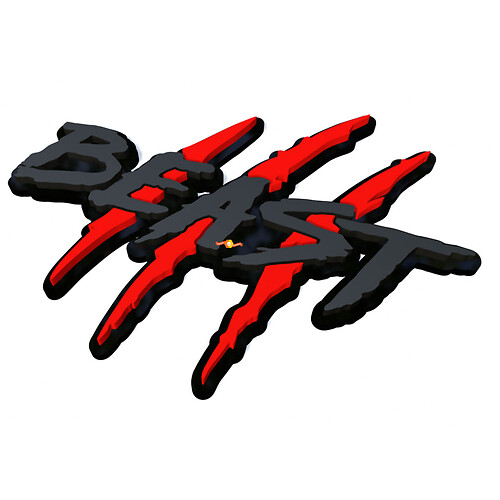 Beast Scratches Claws Fender Emblem 3D Badge 1