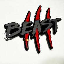 Beast Claw Scratch Fender 3D Badge Emblem_6