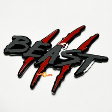 Beast Scratches Claws Fender Emblem 3D Badge 7