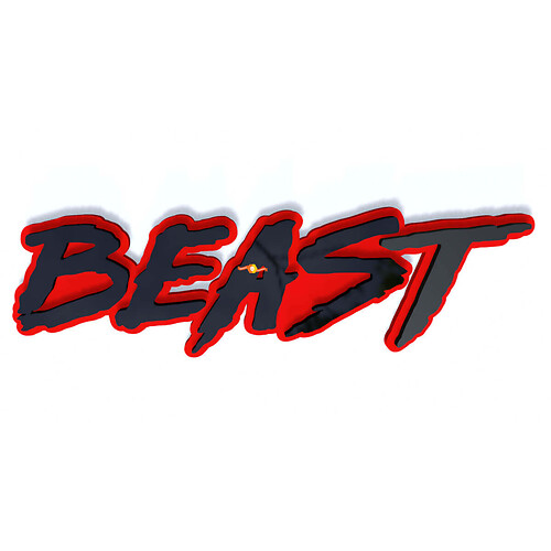Beast Fender Tailgate Emblem 3D Badge 1
