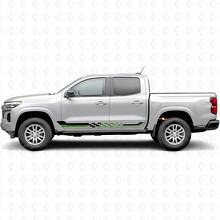 Checkered Racing Door & Rocker Panel Vinyl Stripes for Chevrolet Colorado 3rd Gen 2023-2026_4