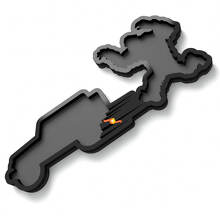 Yeti Sasquatch Jeep Fender Emblem 3D Badge 2