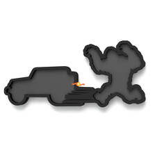 Yeti Sasquatch Jeep Fender Emblem 3D Badge 5