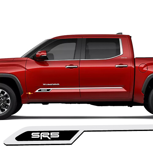 Side Stripes Rocker Panel Vinyl Sticker Decal fit to Toyota Tundra 2025 and up 1