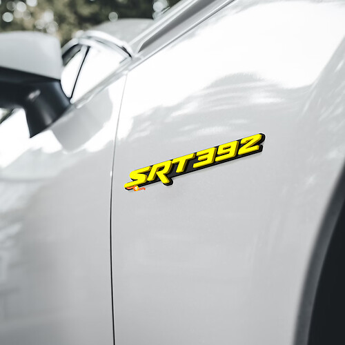 2x SRT 392 Fender Badge Emblem 3D Badge HEMI 1