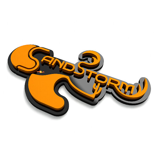 SandStorm Fender Tailgate Badge Emblem 3D Badge