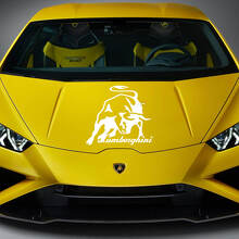 Hood Bull Logo Graphics Racing Vinyl Decal Sticker Graphics for Lamborghini Huracan Evo 2