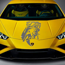 Hood Bull Graphics Racing Vinyl Decal Sticker Graphics for Lamborghini Huracan Evo  2