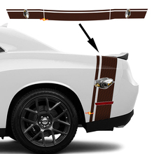 Rumble Bee Style Honeycomb Hood Stripe Decal Kit for Dodge Challenger_2