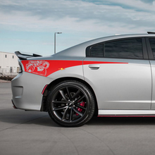 Demon Scat Pack Rear Quarter Side Stripe Vinyl Decal Sticker for Dodge Charger 3