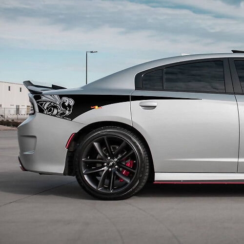 Hell Rear Quarter Side Stripe Vinyl Decal Sticker for Dodge Charger