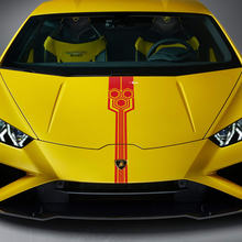 Hood Stripe Racing Vinyl Decal Sticker Graphics for Lamborghini Huracan Evo 3