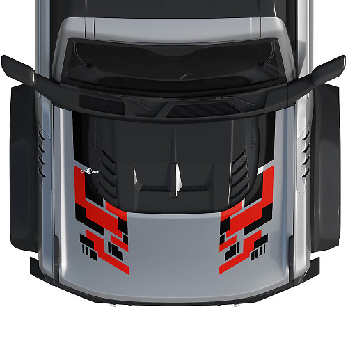 Hood Wrap Graphics Decal Sticker for Ford Bronco Raptor style 1