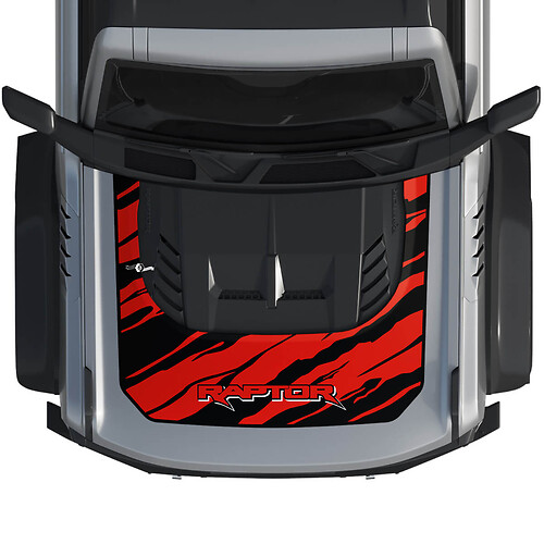 Hood Bronco Raptor Wrap Graphics Decal Sticker for Ford Bronco 2 colors 3