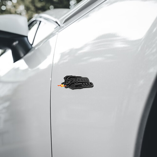 Symbol of Protest Front Fender Emblem 3D Badge for 2026 Dodge Ram 1500 1