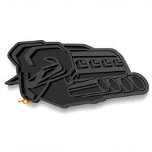 Hemi Engine 3D Fender Badge Emblem for Dodge Ram 1500 TRX_4