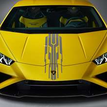 Hood Racing Stripe Vinyl Decal Sticker Graphics for Lamborghini Huracan Evo 2