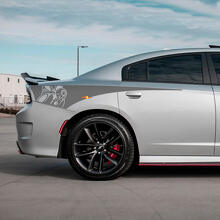 Iron Rear Quarter Side Stripe Vinyl Decal Sticker for Dodge Charger 2