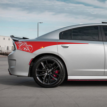 Iron Bee Scat Pack Rear Quarter Side Stripe Vinyl Decal Sticker for Dodge Charger 3