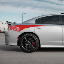 Spider Bee Scat Pack Rear Quarter Side Stripe Vinyl Decal Sticker for Dodge Charger 3