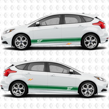 Side Doors 2 colors Stripe Rocker panel Vinyl Decal Sticker Graphic for Ford Focus ST 2