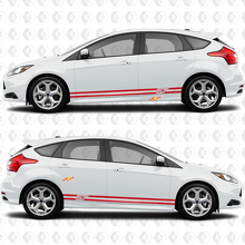 Side Doors Stripe Rocker panel Vinyl Decal Sticker Graphic for Ford Focus ST 3