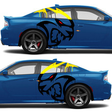 Blood Hellcat decals Side Vinyl Stickers 2 colors for Dodge Challenger or Charger  2