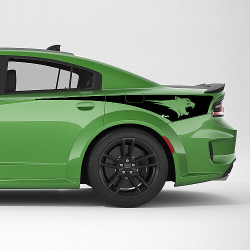 Hellcat Rear Quarter Side Stripe Vinyl Decal Sticker for Dodge Charger