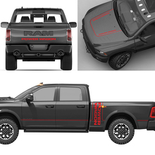Full Kit Power Wagon Graphic Side Sticker Decal stripes for Dodge Ram 1500 2
