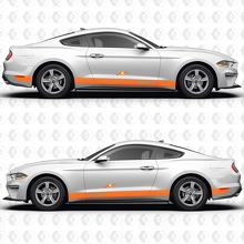 Shelby Side Rocker Panel Doors Stripe Racing Decals Stickers for Ford Mustang 3