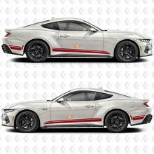 Racing Style Side Stripes Vinyl Decals for Musclecar Mustang_2