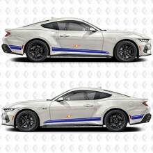 Racing Style Side Stripes Vinyl Decals for Musclecar Mustang_3