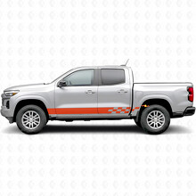 Checkered Lightning Door & Rocker Panel Vinyl Stripes for Chevrolet Colorado 3rd Gen 2023-2026_4