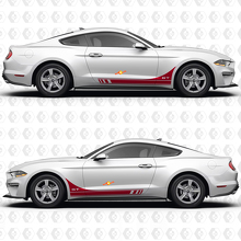 GT Side Doors Stripe Racing Decals Stickers for Ford Mustang GT 2 2