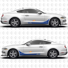 GT Side Doors Stripe Racing Decals Stickers for Ford Mustang GT 2 3