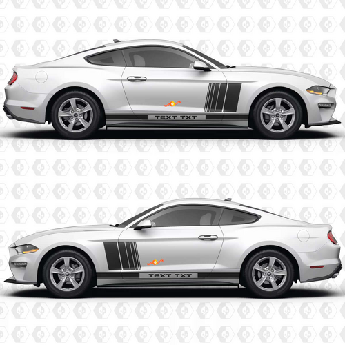 Side Doors Racing Stripes Vinyl Decal Sticker Graphics for Musclecar Musclecarmodel